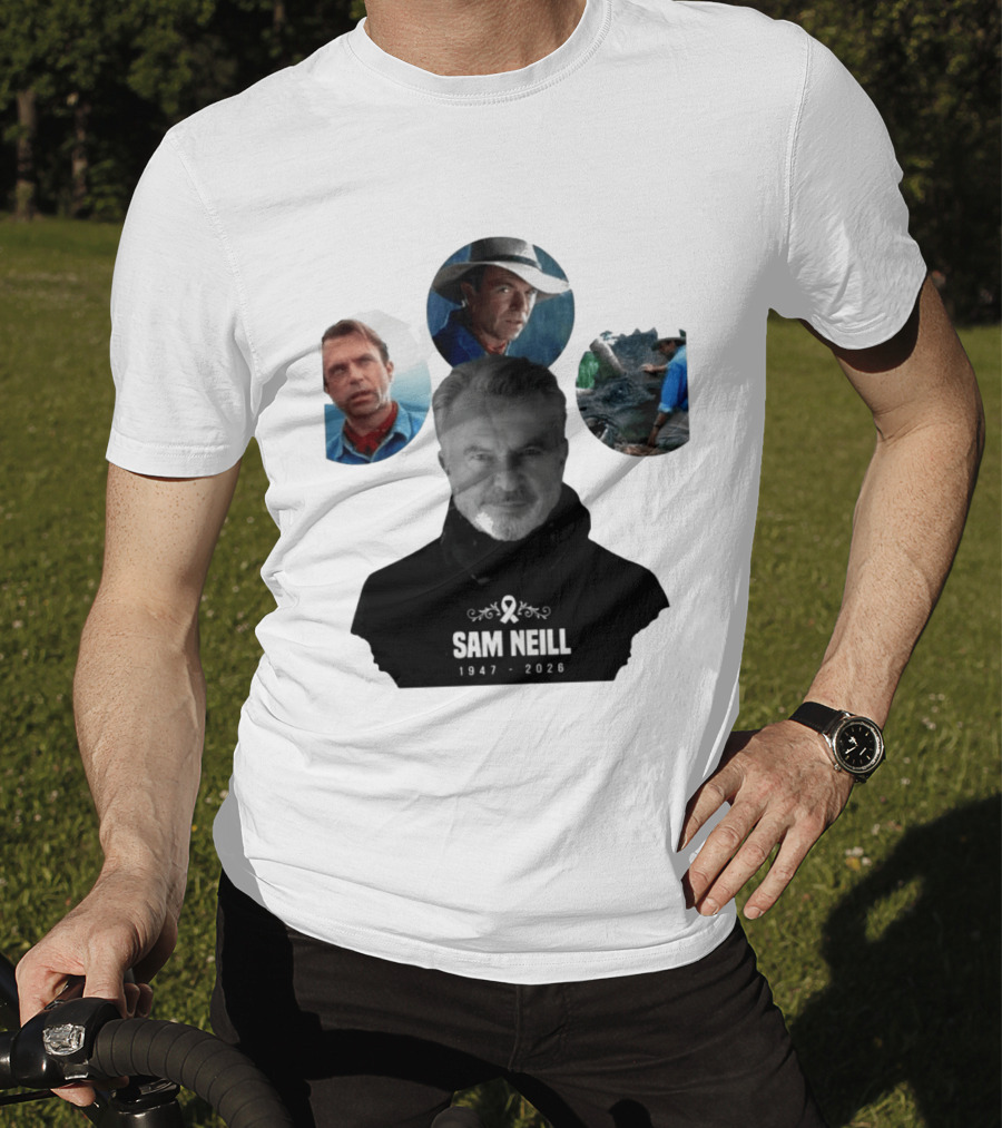 Sam Neill 1947 2026 Jurassic T-Shirt
