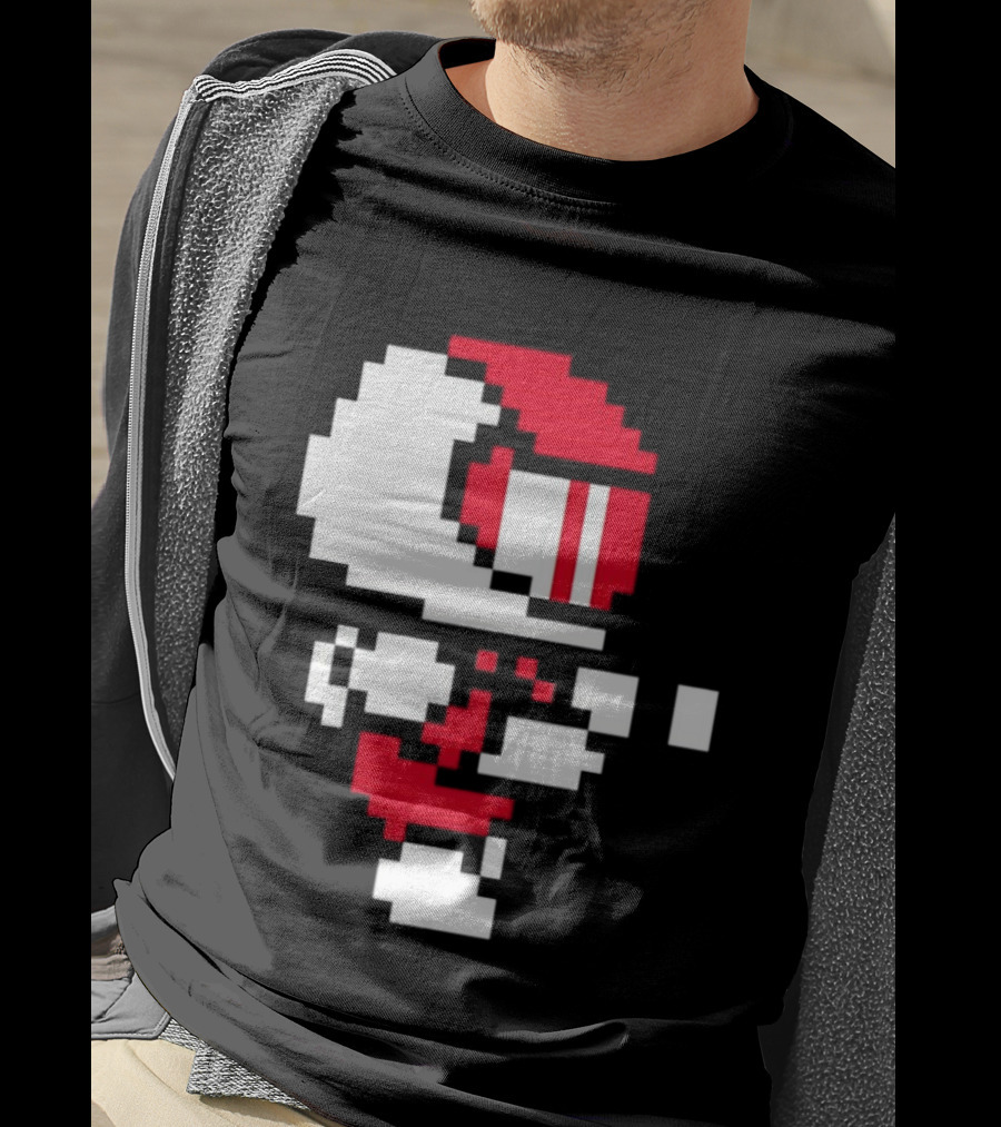 Arcade Pixel Racing Driver Fast Track Helmet Retro Game T-Shirt