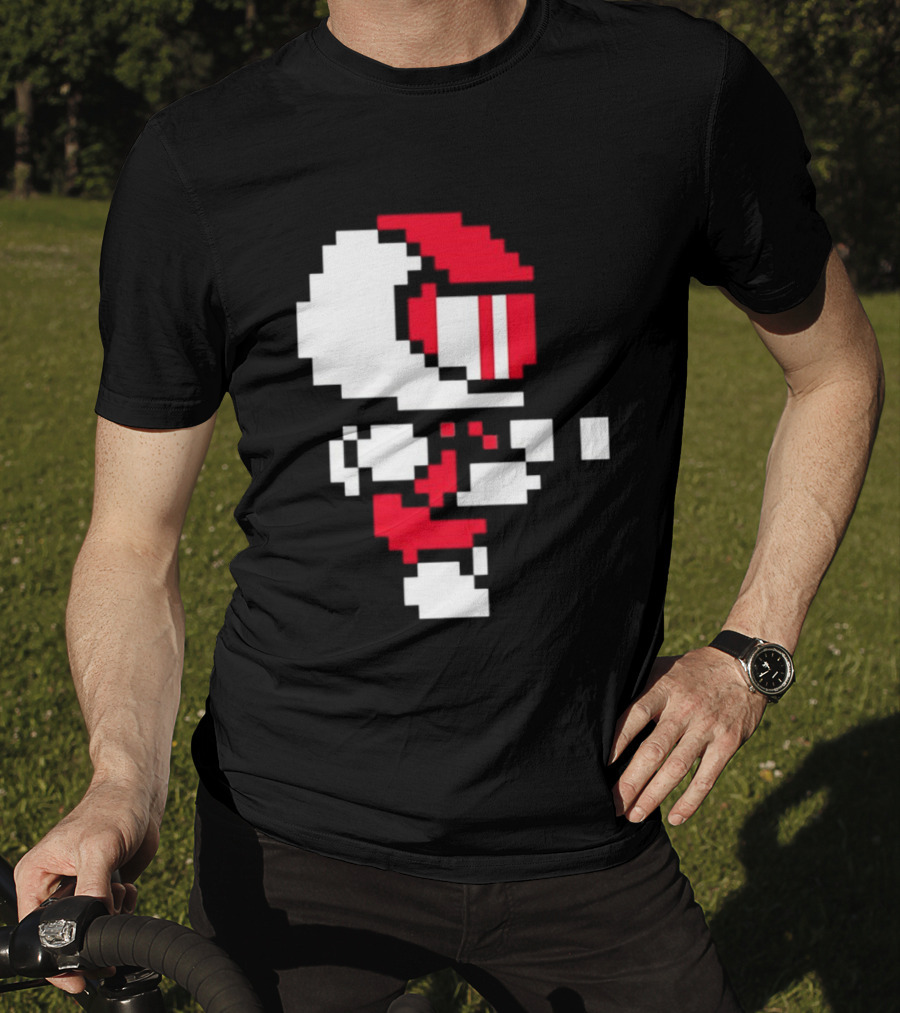 Arcade Pixel Racing Driver Fast Track Helmet Retro Game T-Shirt