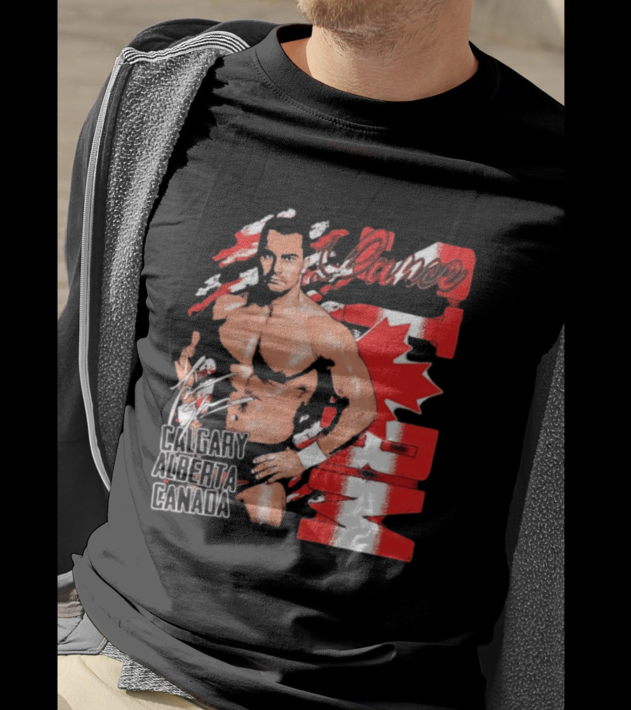 Lance Storm Calgary Alberta Canada Wrestling Icon Red Maple Leaf T-Shirt