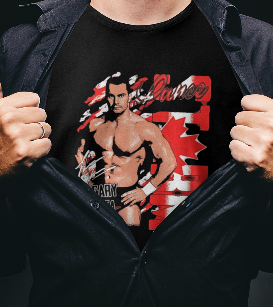 Lance Storm Calgary Alberta Canada Wrestling Icon Red Maple Leaf T-Shirt