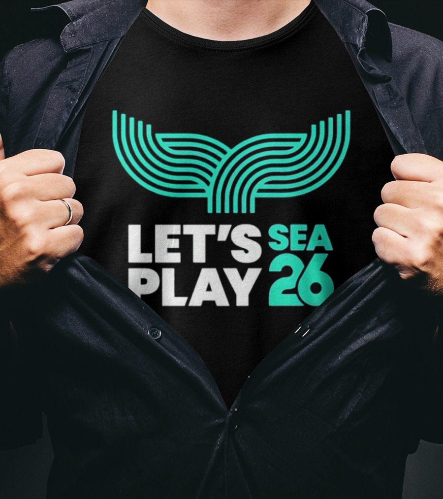 Let's Play Sea 26 The Sound Blue Seattle T-Shirt