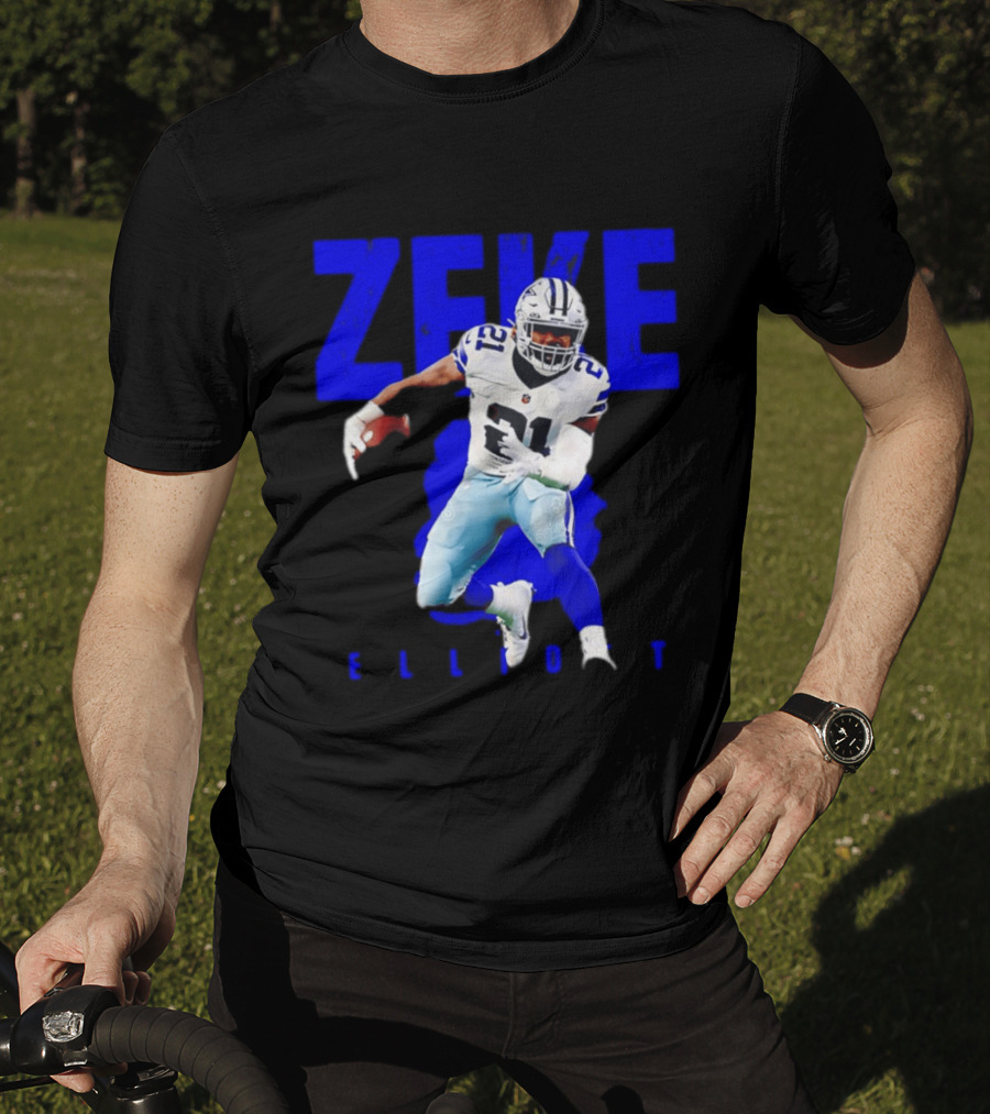 Dallas Cowboys Ezekiel Elliott Running Zeke 21 T-Shirt