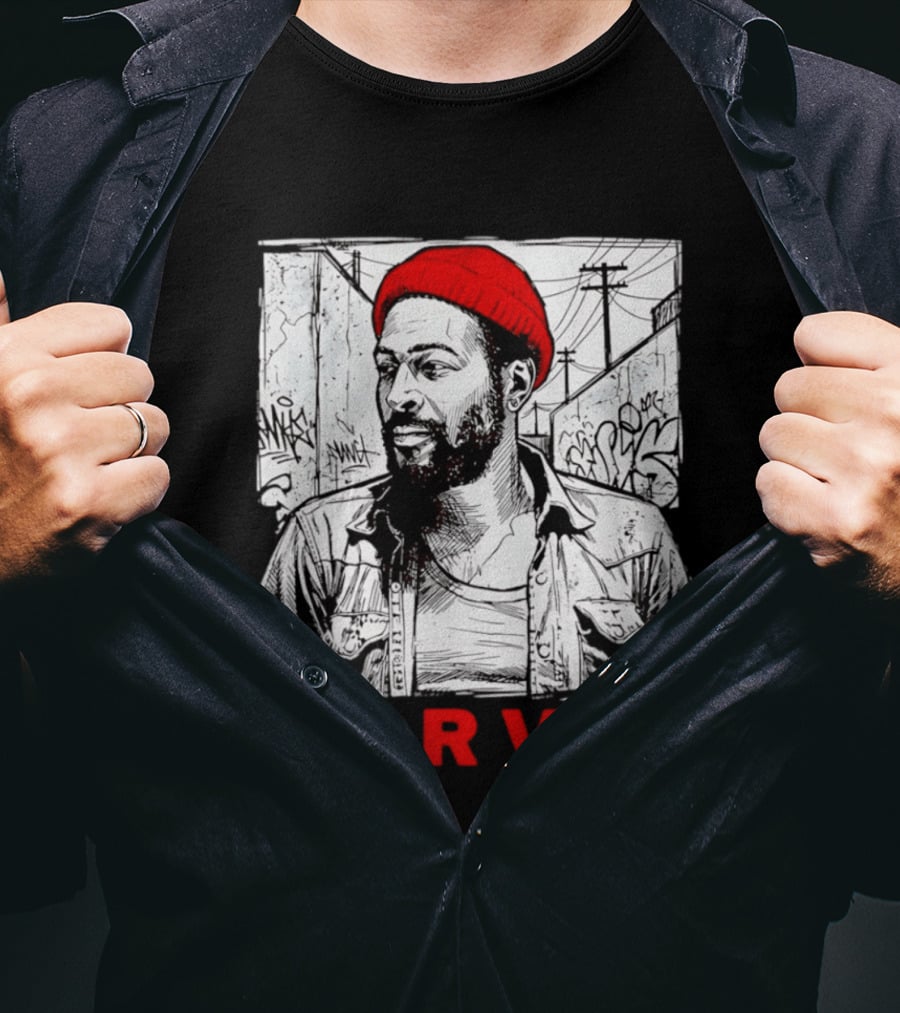 Marvin Gaye Urban Graffiti Style R&B Legend T-Shirt