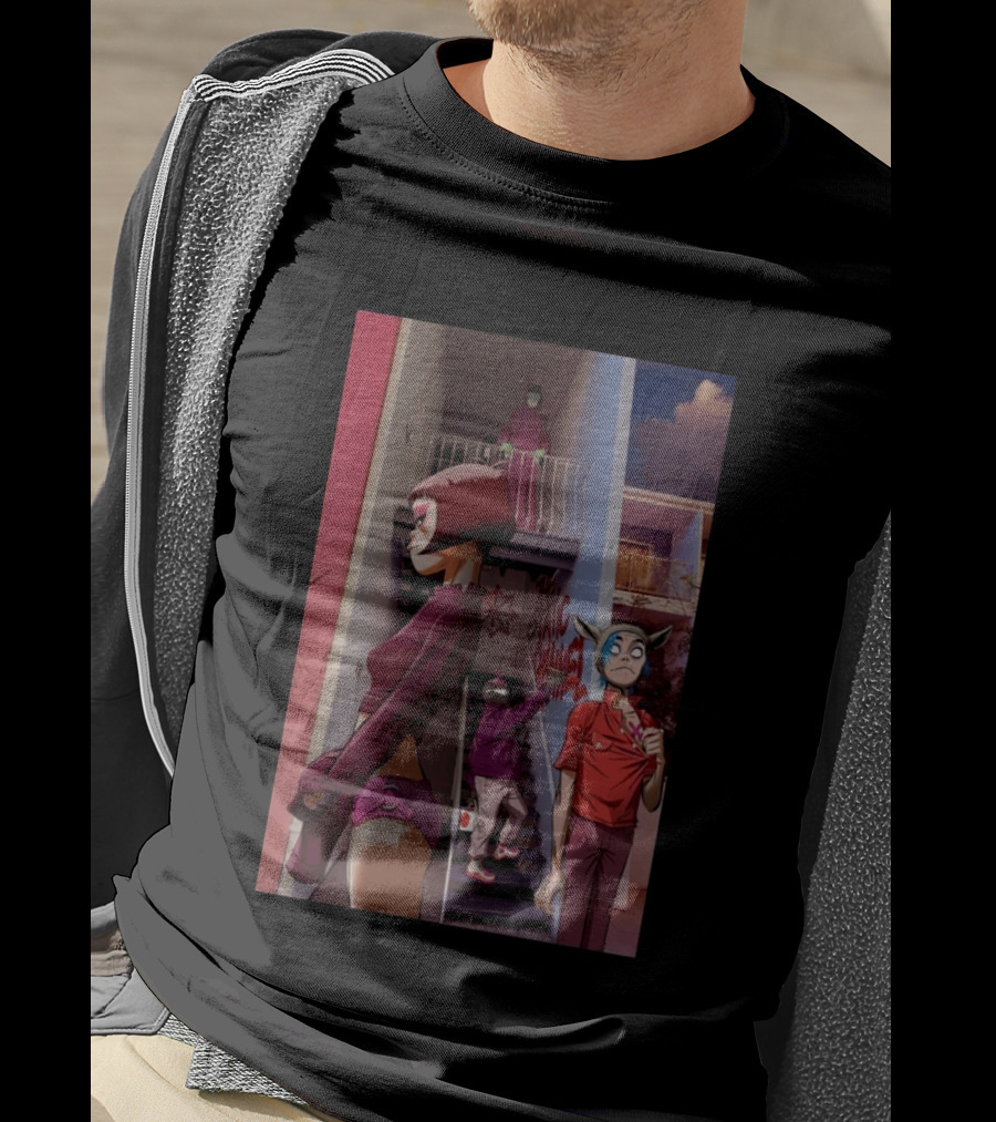 GORILLAZ The Stainz Staircase Characters T-Shirt