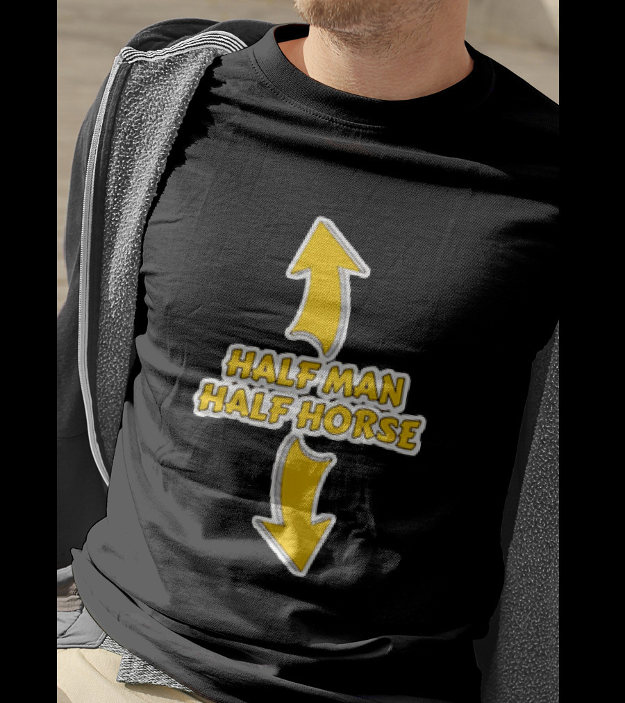 Half Man Half Horse Centaur Mythology Yellow Arrows T-Shirt