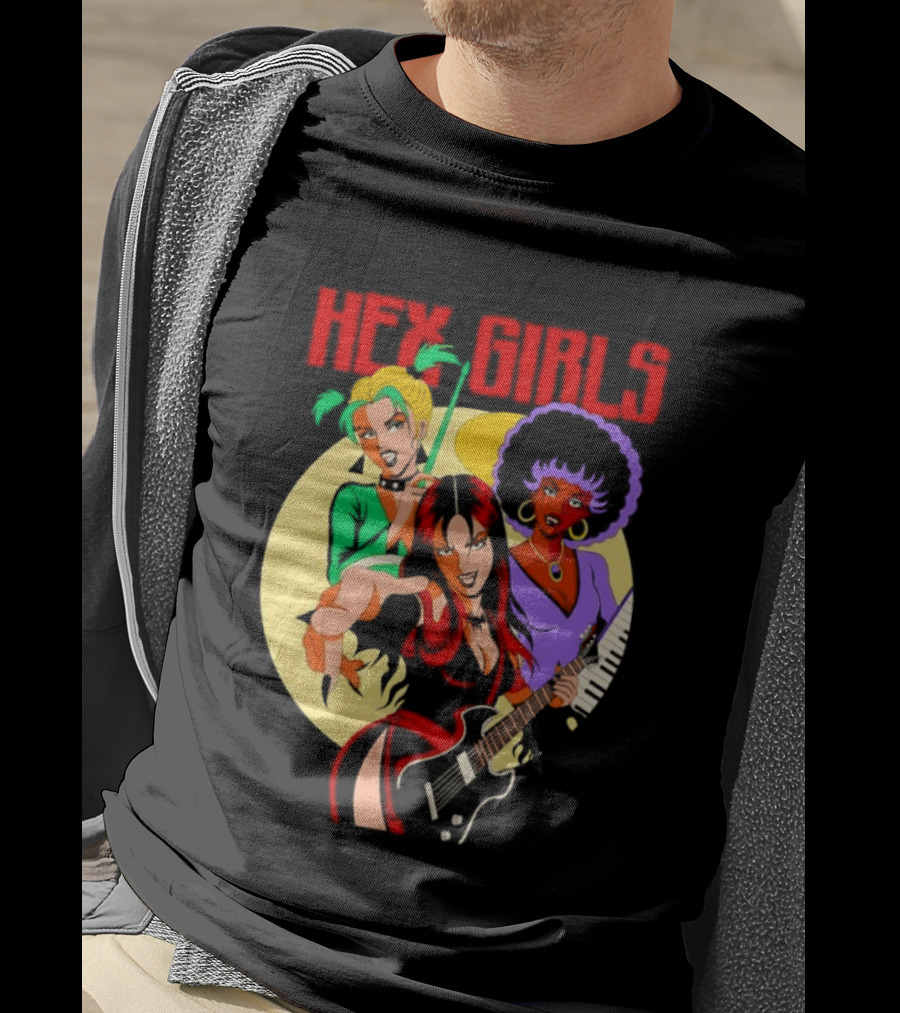 Hex Girls Scooby Doo Band Thorn Luna Dusk Animated Musical Trio T-Shirt