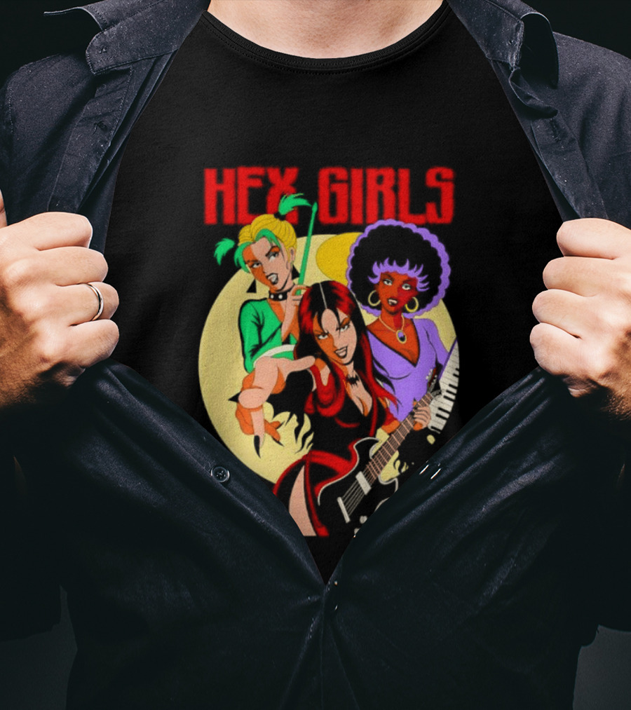 Hex Girls Scooby Doo Band Thorn Luna Dusk Animated Musical Trio T-Shirt