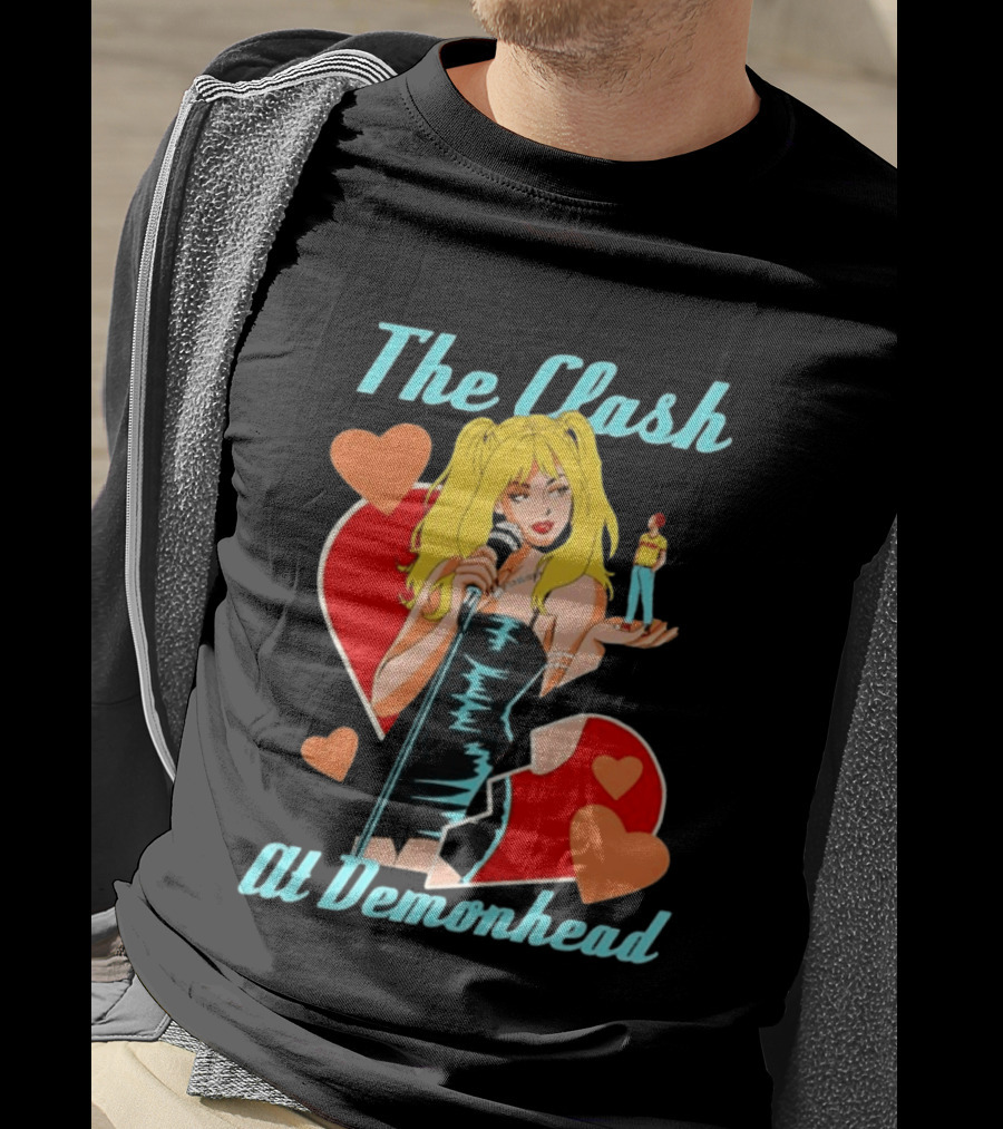 The Clash At Demonhead Scott Pilgrim Band Heart T-Shirt