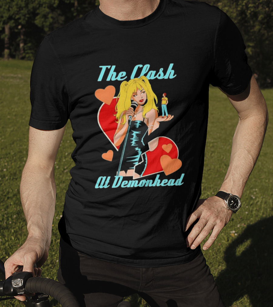 The Clash At Demonhead Scott Pilgrim Band Heart T-Shirt