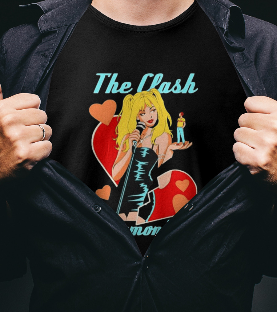 The Clash At Demonhead Scott Pilgrim Band Heart T-Shirt