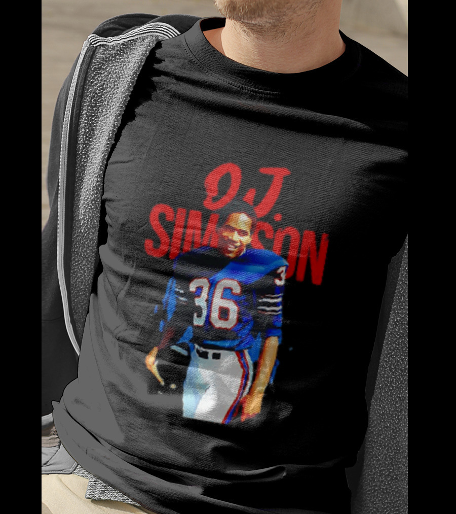 O.J. Simpson 36 Buffalo Bills Football Player T-Shirt