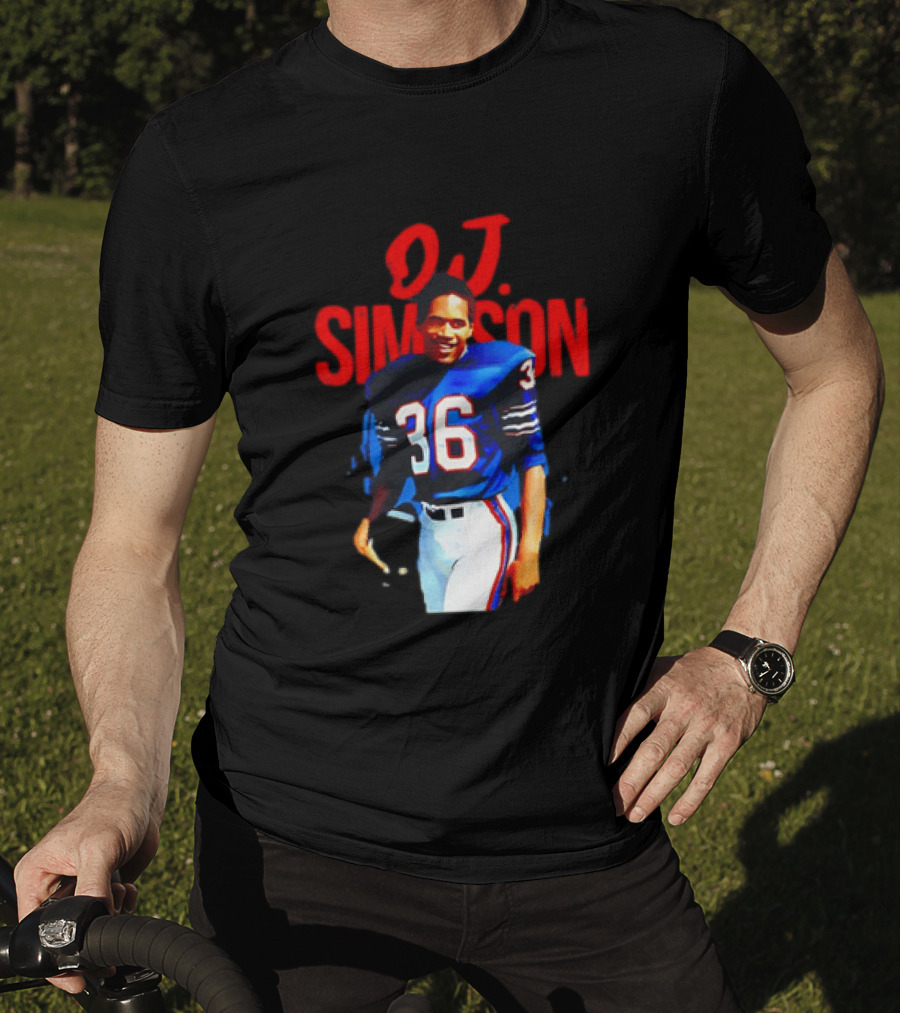 O.J. Simpson 36 Buffalo Bills Football Player T-Shirt