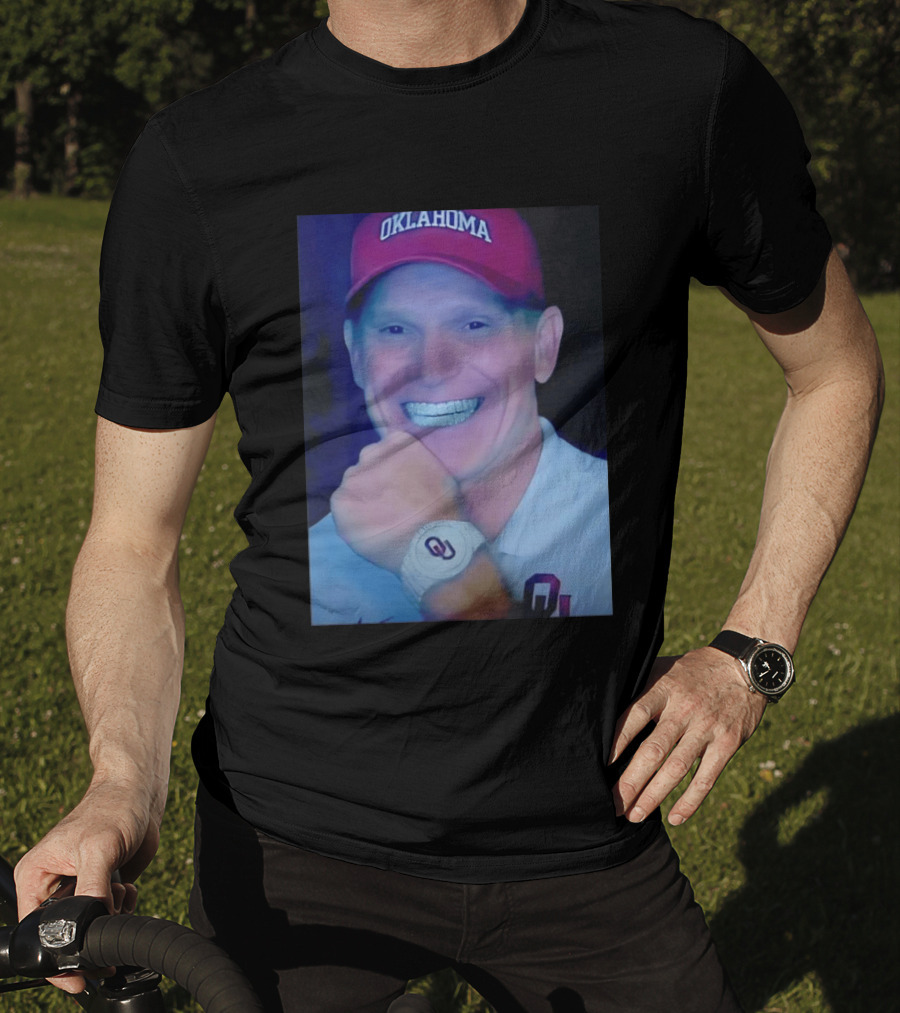 Oklahoma Sooners Brent Venables Smiling With Grill And OU T-Shirt