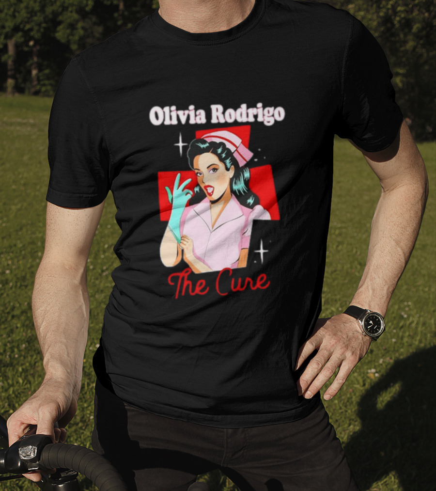 Olivia Rodrigo The Cure Pop Art Style Retro Nurse T-Shirt