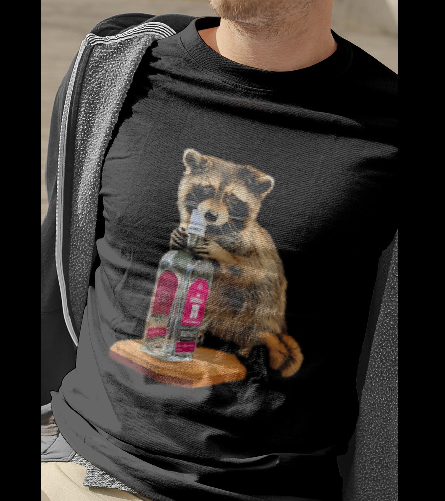 Erling Haaland Whiskey Raccoon Humor T-Shirt