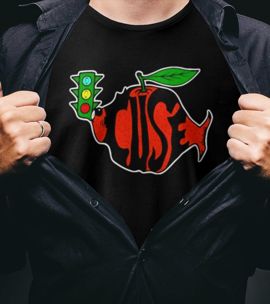 Phish Orange Fruit Shaped Fish Traffic Light Concert T-Shirt