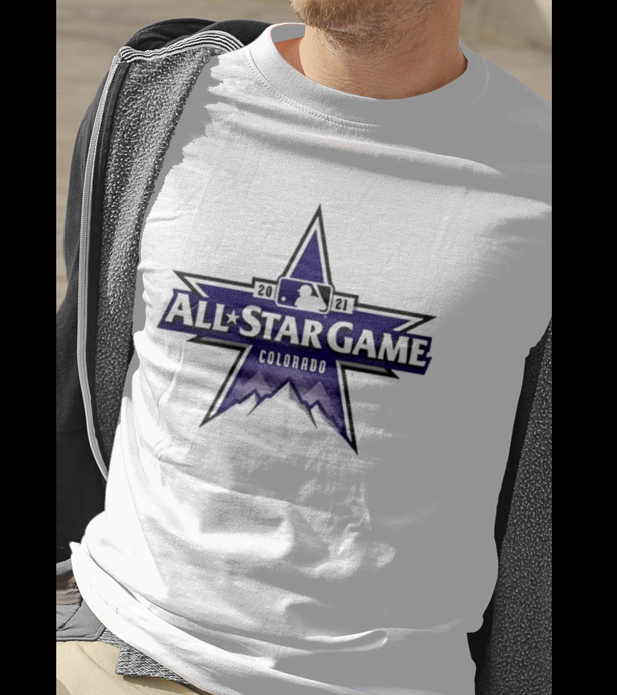2021 MLB All Star Game Colorado Star Logo Rockies Baseball T-Shirt