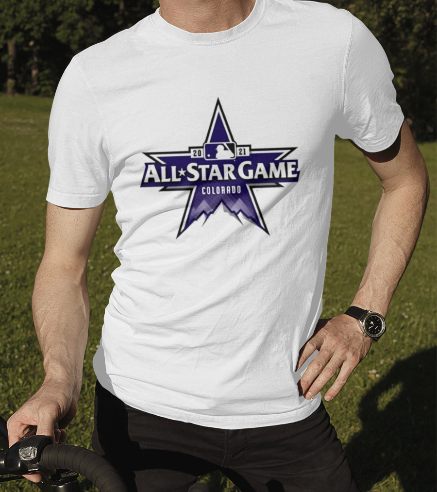 2021 MLB All Star Game Colorado Star Logo Rockies Baseball T-Shirt