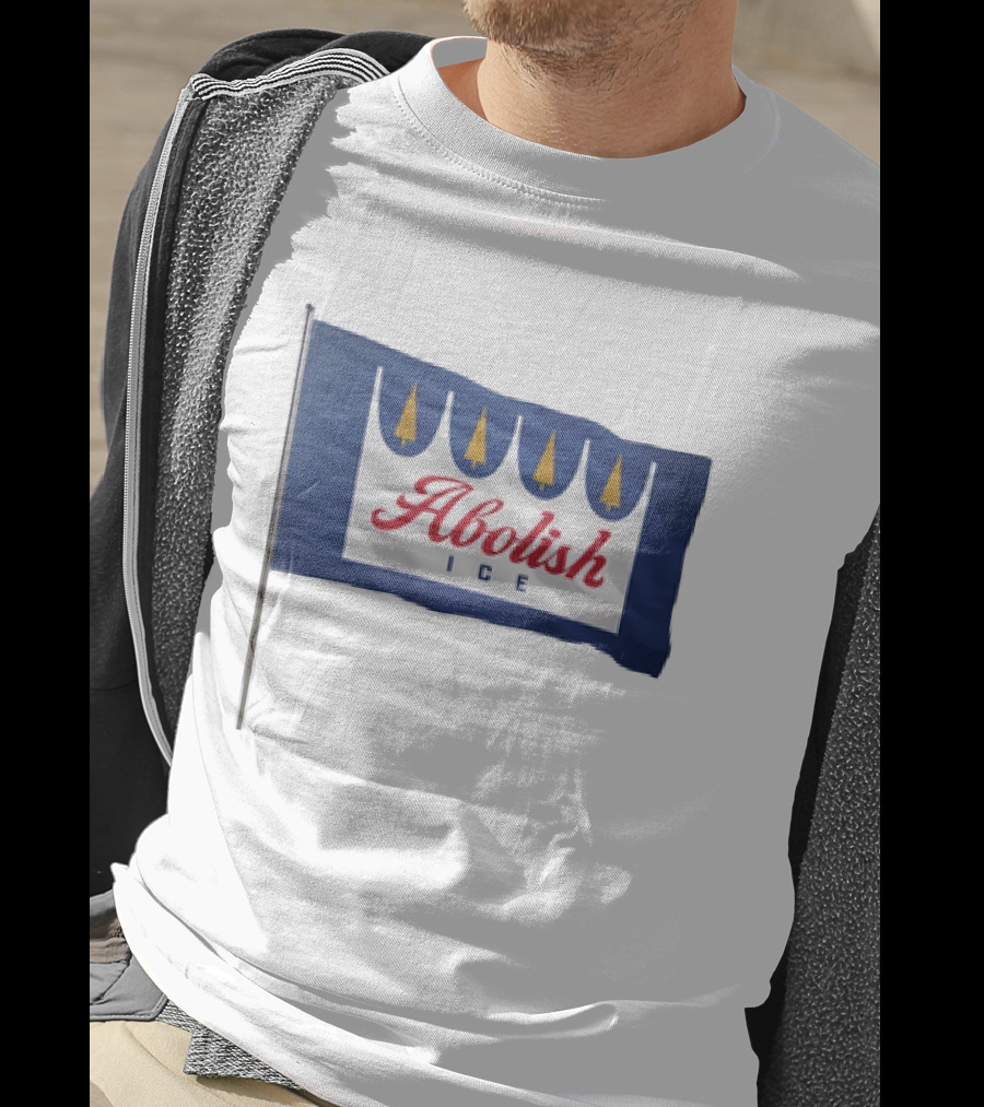 Abolish ICE Social Justice Flag With Crown Symbol For Immigration Reform T-Shirt