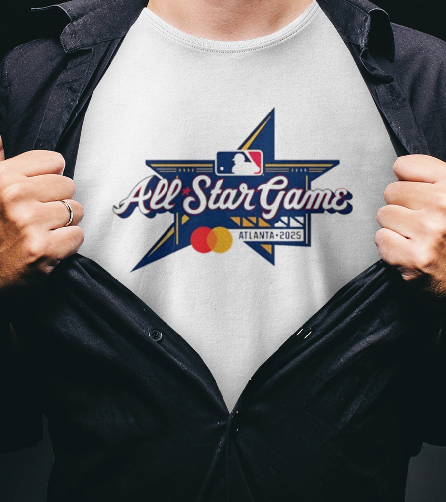MLB All Star Game Atlanta 2025 Baseball MLB Logo Mastercard T-Shirt