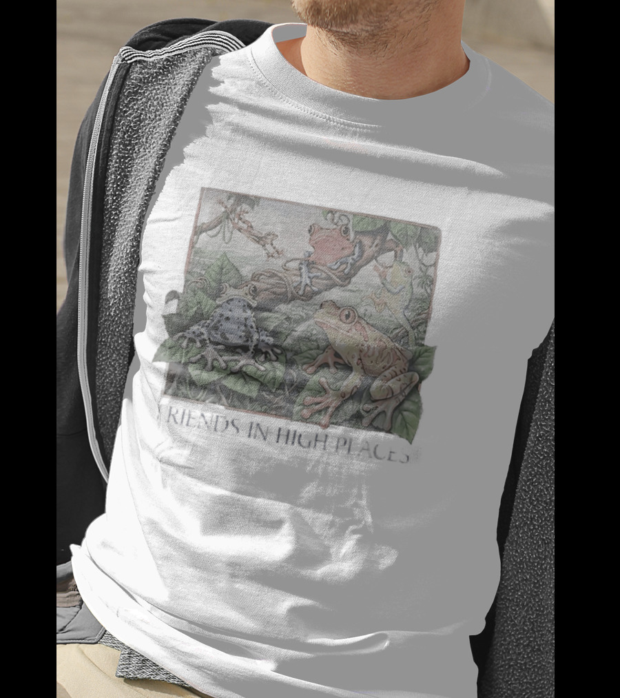 Friends In High Places Frog Nature Wildlife T-Shirt