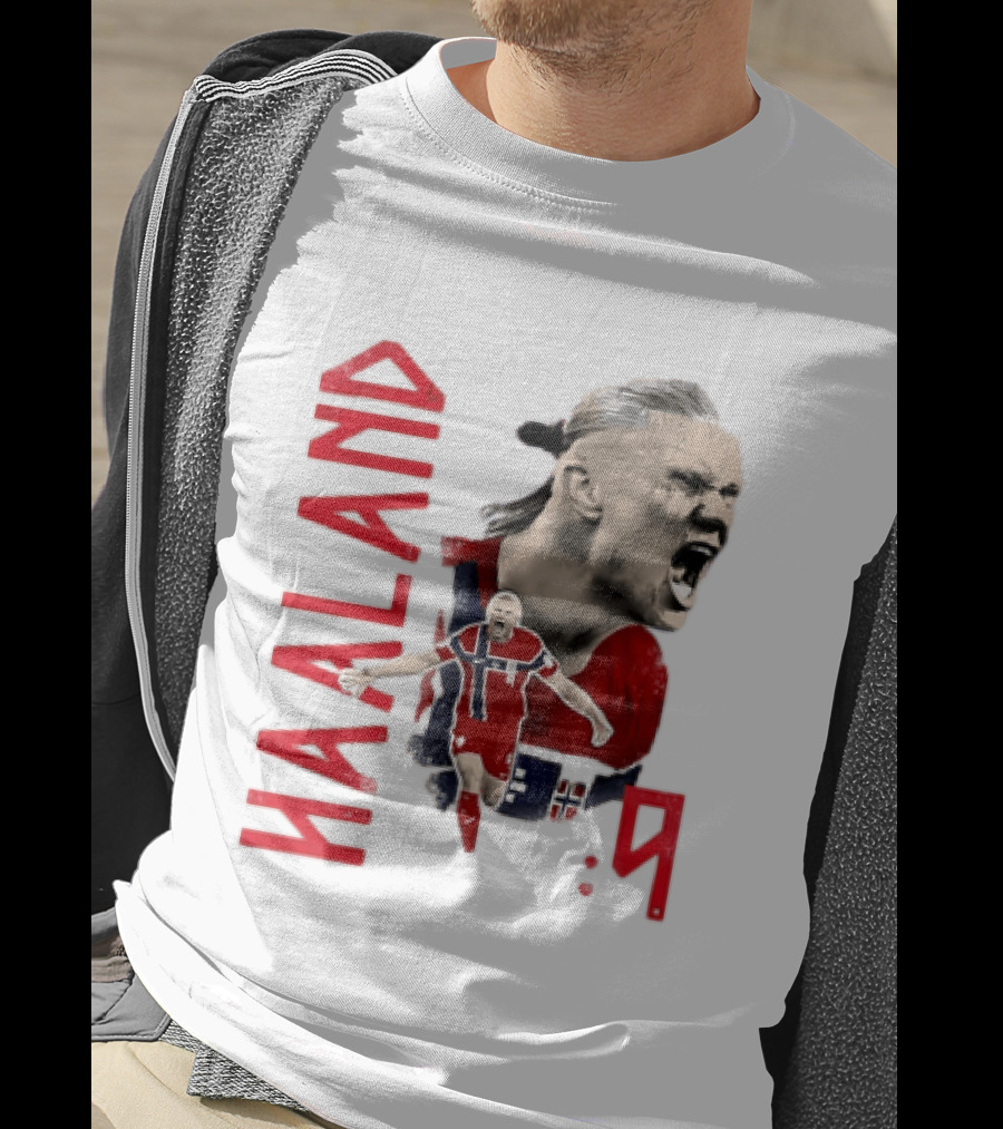 Haaland Norway National Soccer Star 9 T-Shirt