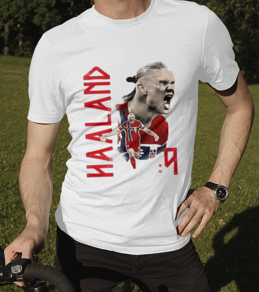 Haaland Norway National Soccer Star 9 T-Shirt