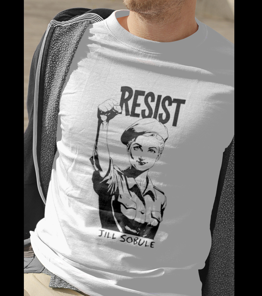 Resist Jill Sobule Empowerment Iconic Symbol Fist Raised T-Shirt