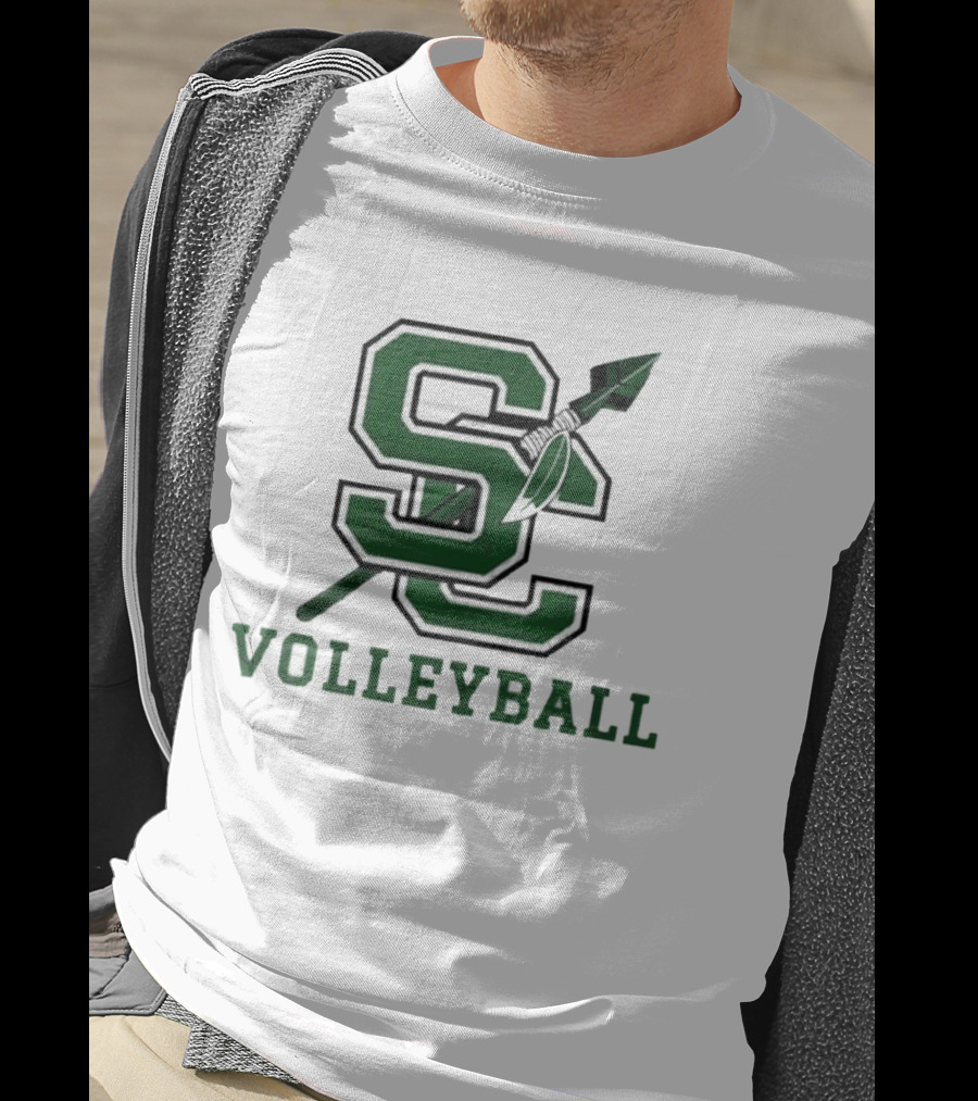 SC Volleyball Spear And Feather T-Shirt
