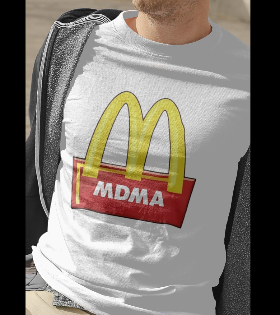 MDMA McDonald's Parody Golden Arches T-Shirt