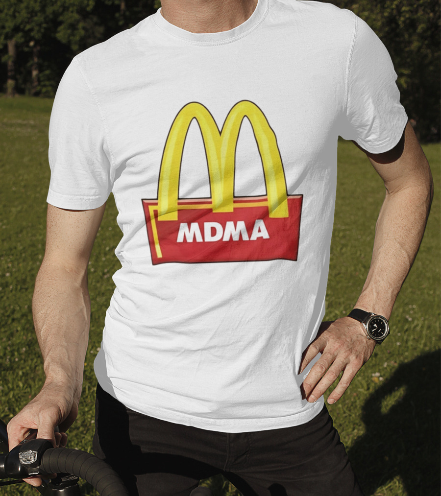 MDMA McDonald's Parody Golden Arches T-Shirt
