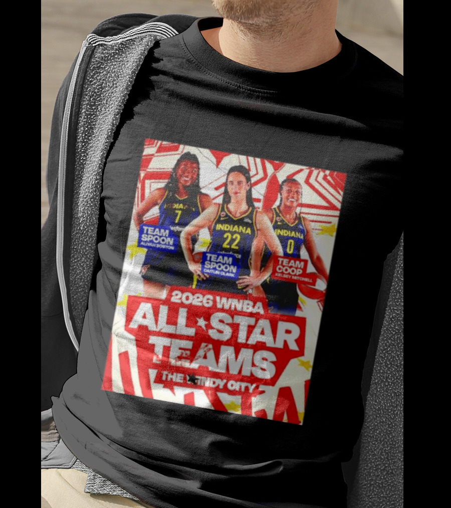 2026 WNBA All Star Teams Aliyah Boston Caitlin Clark Kelsey Mitchell The Indy City T-Shirt