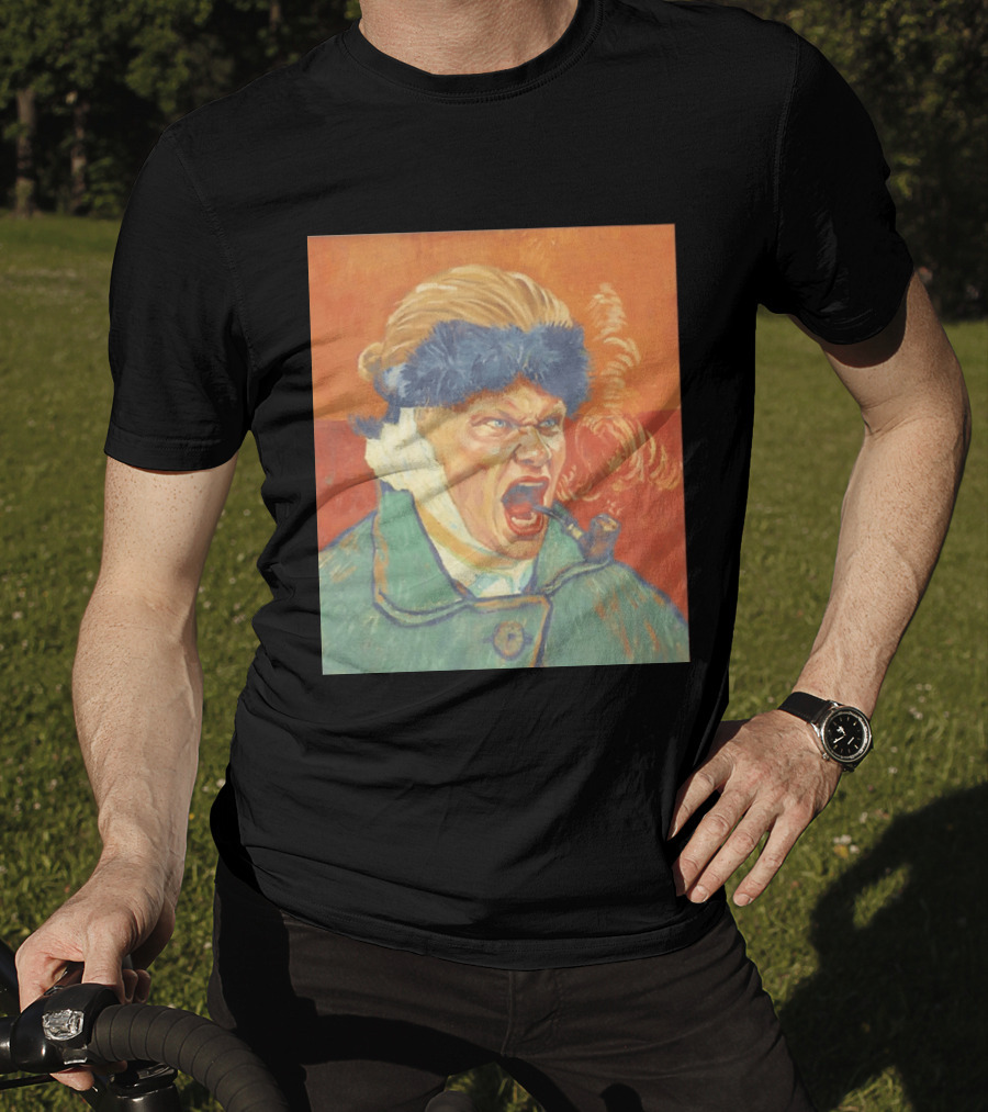 Erling Haaland Van Gogh Pipe Smoking T-Shirt