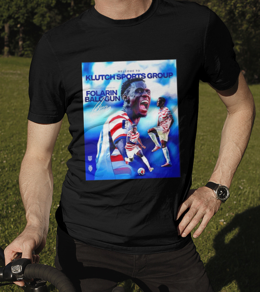 Folarin Balogun USMNT Monaco Welcome To Klutch Sports Group T-Shirt