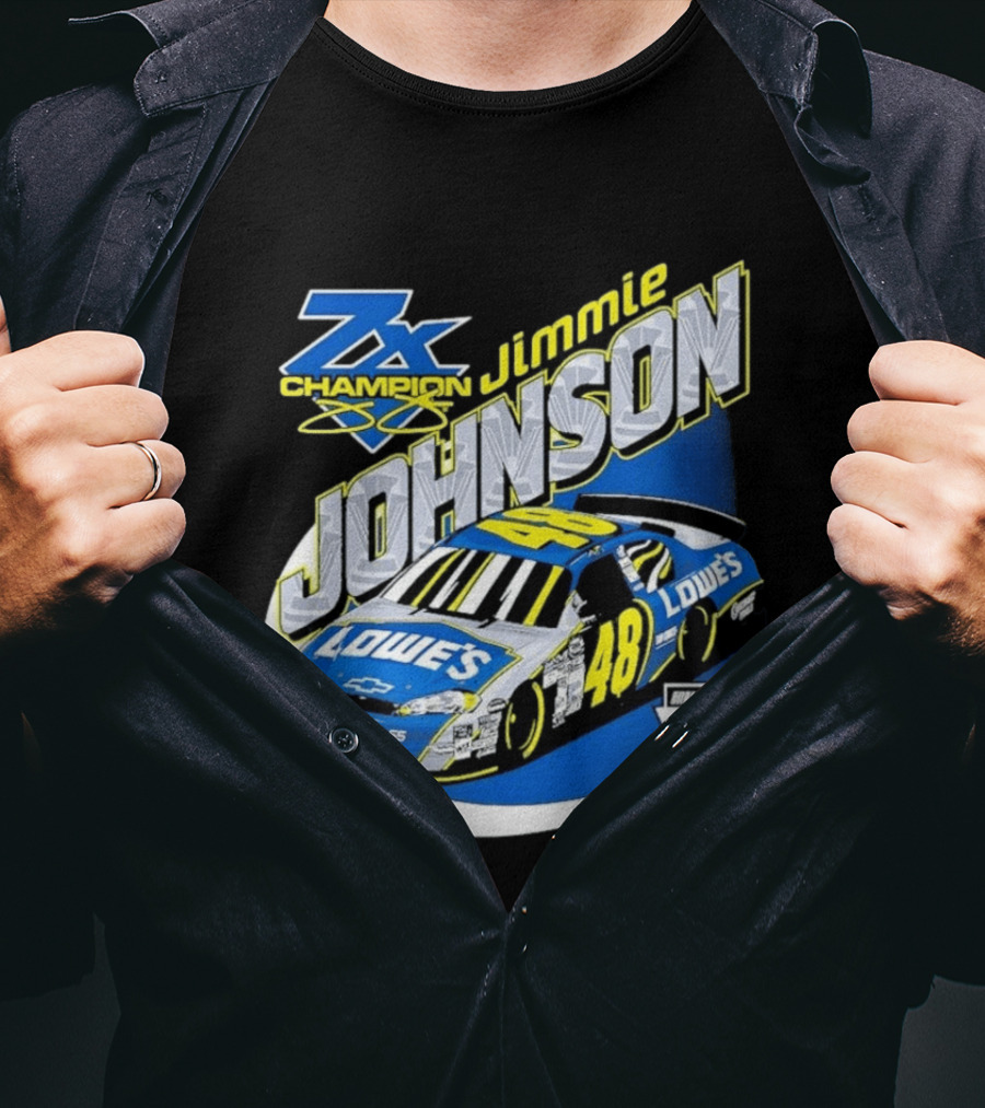 Jimmie Johnson 7X Champion Lowe's 48 NASCAR Hall Of Fame Class Of 2024 T-Shirt