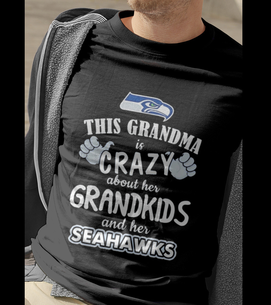 This Grandma Is Crazy About Her Grandkids And Her Seahawks T-Shirt