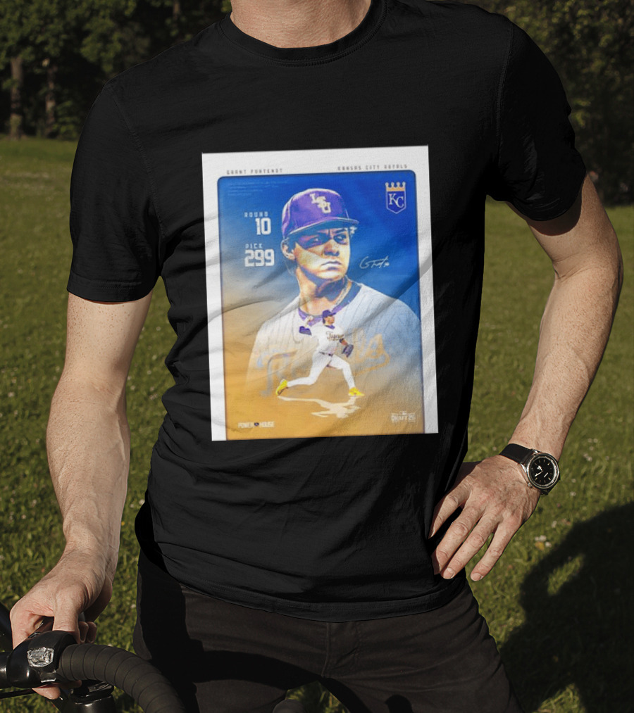 Grant Fontenot Kansas City Royals MLB Draft Round 10 Pick 299 T-Shirt