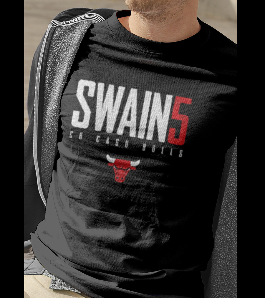 SWAIN 5 Chicago Bulls 23 Red Bulls T-Shirt