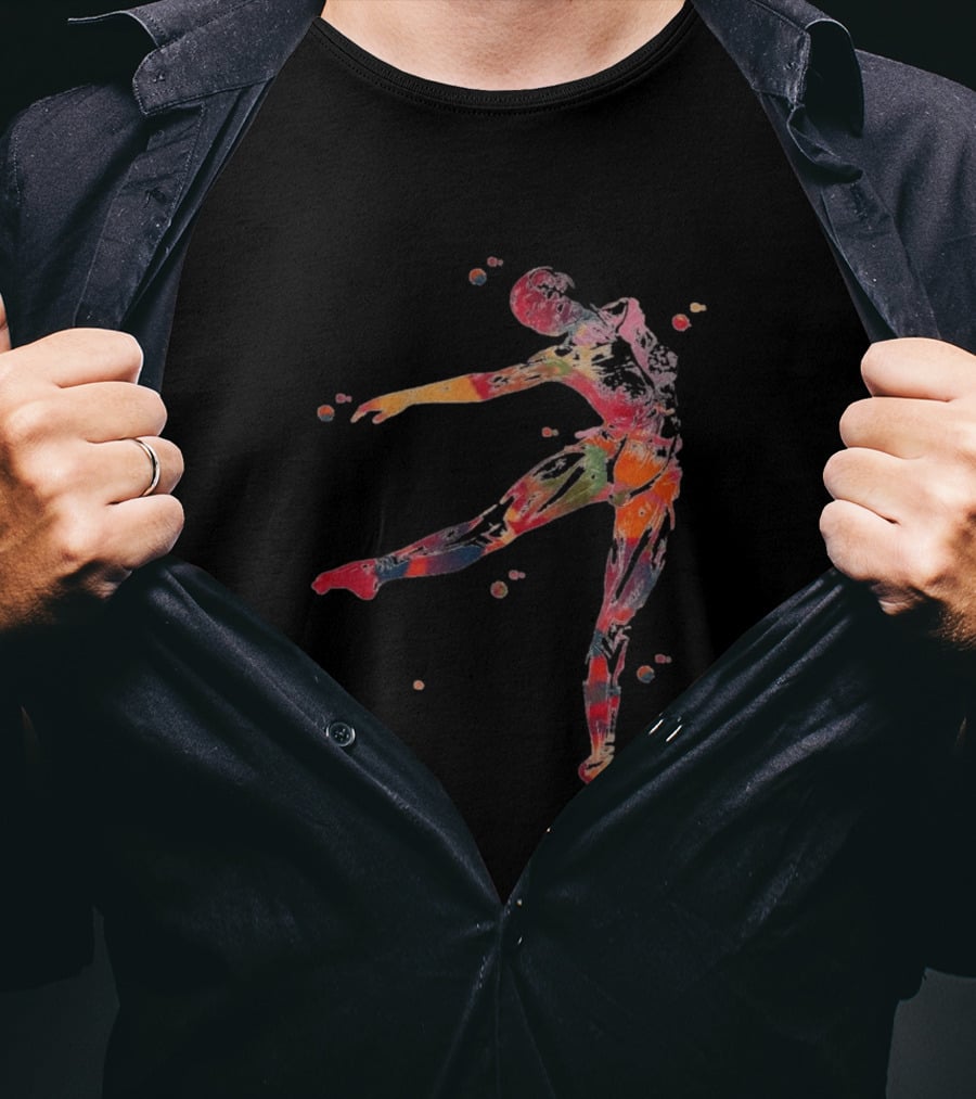 Dancer Anatomy Kinesiology Artistic Colorful Motion T-Shirt