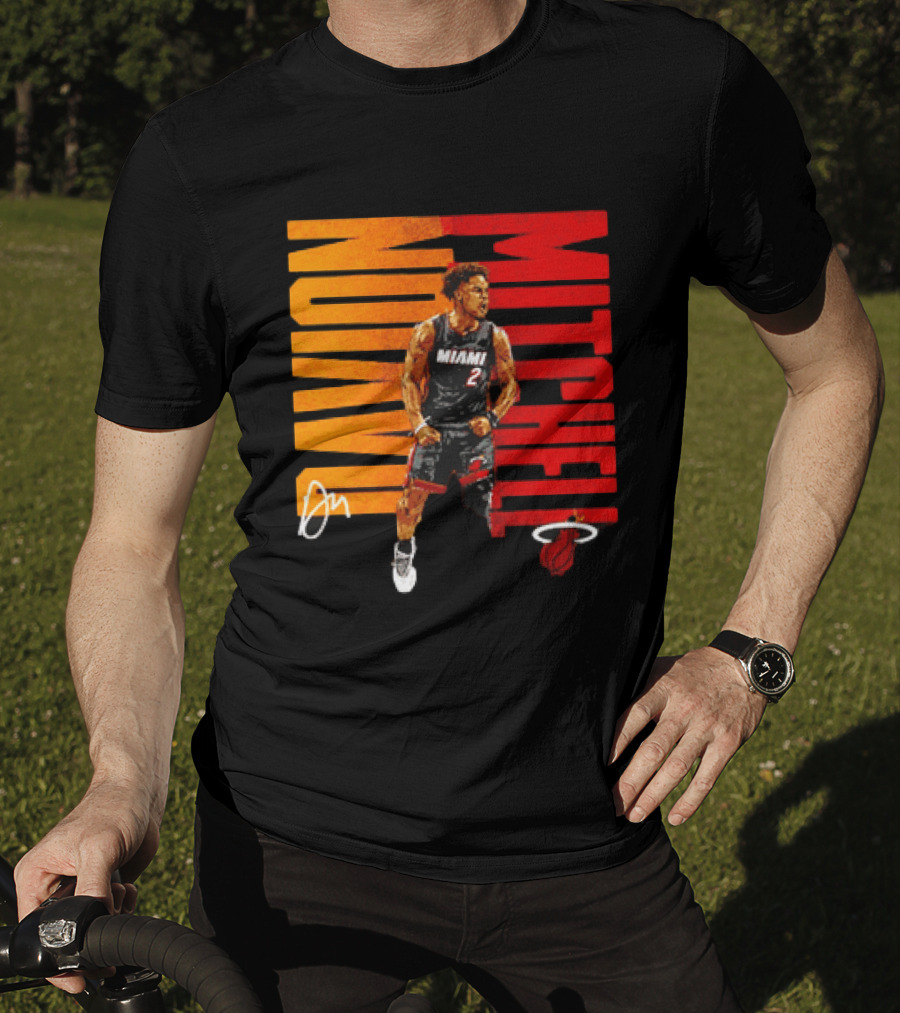 Davion Mitchell Miami Heat Number 2 Basketball Player T-Shirt