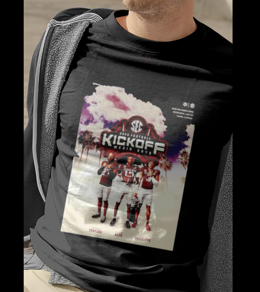 2026 Football SEC Kickoff Media Days Texas A&M Daymion Sanford Marcel Reed Marcus Ratcliffe T-Shirt