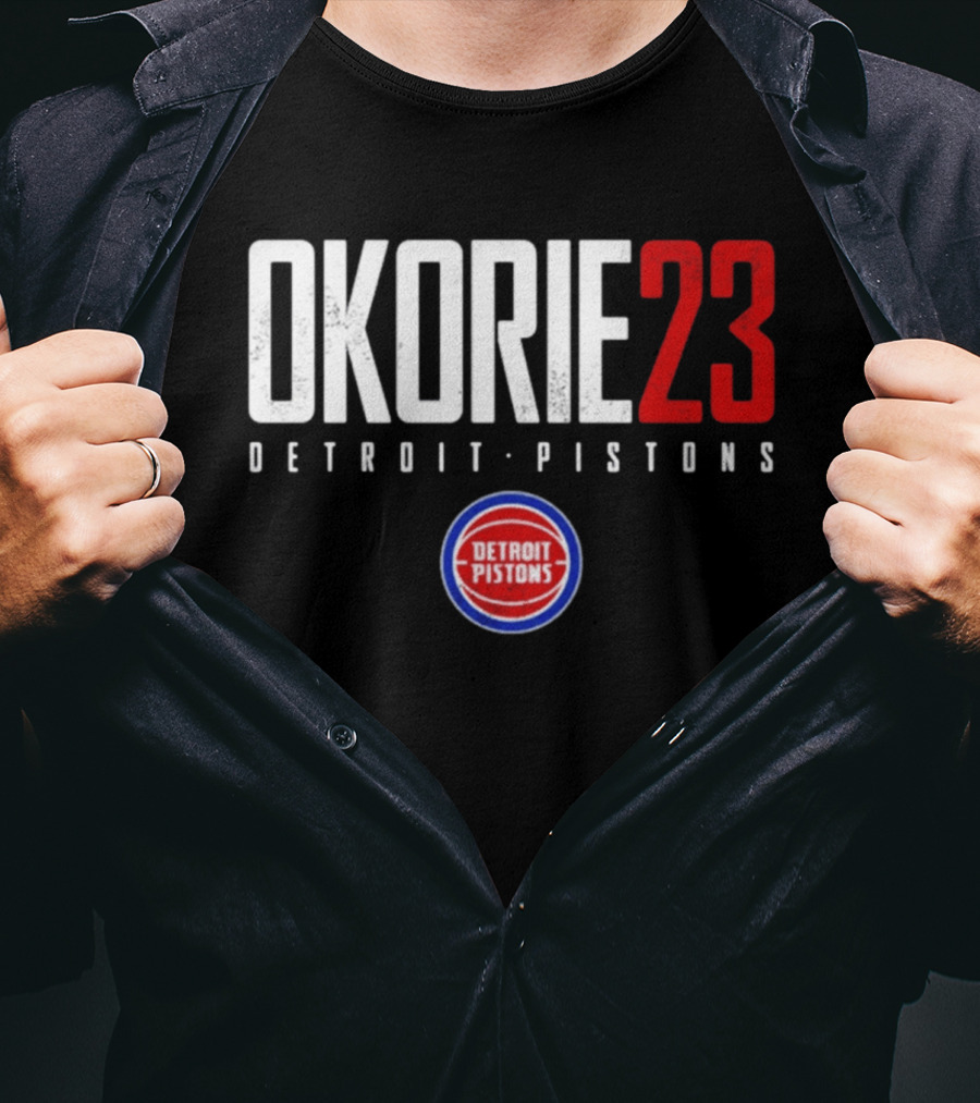 Okorie 23 Detroit Pistons T-Shirt