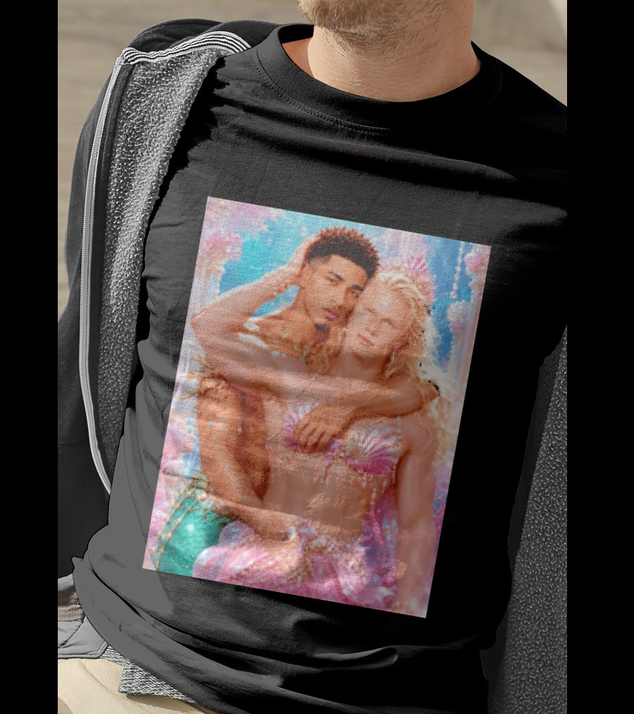 Mermaid Fantasy With Erling Haaland And Jude Bellingham T-Shirt