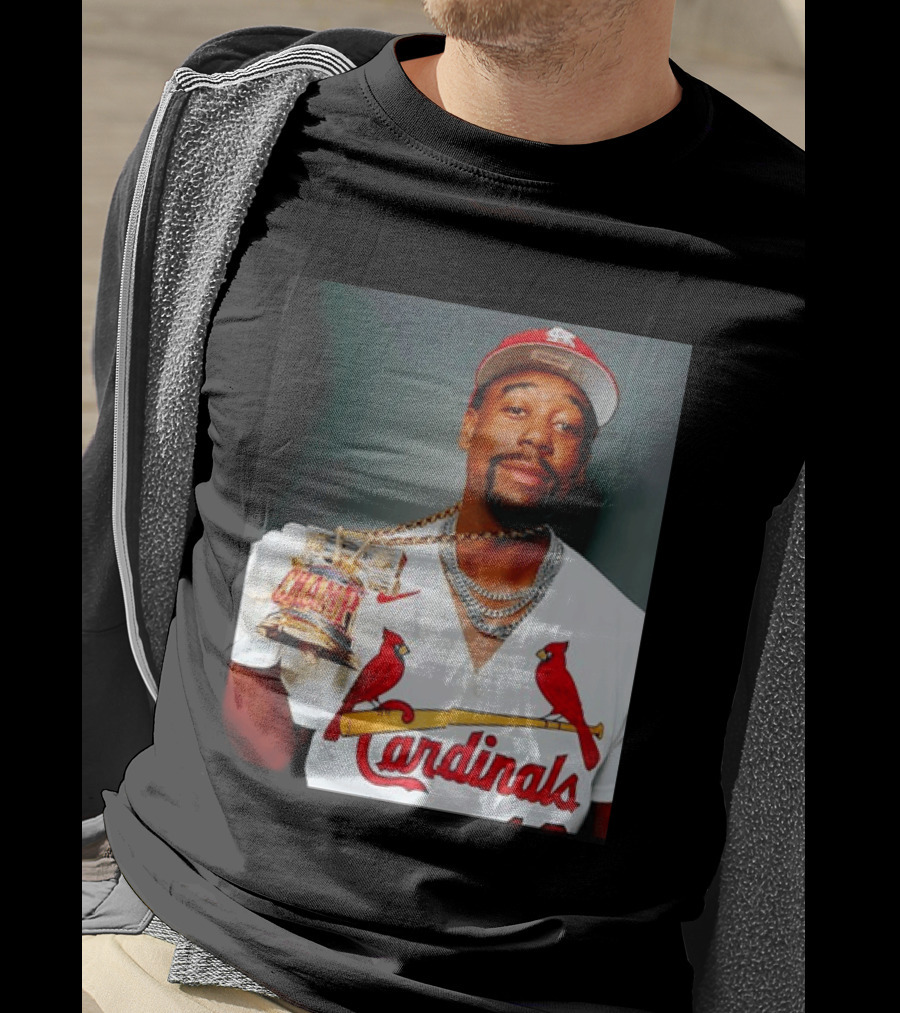 St Louis Cardinals Jordan Walker Champ Trophy Baseball T-Shirt