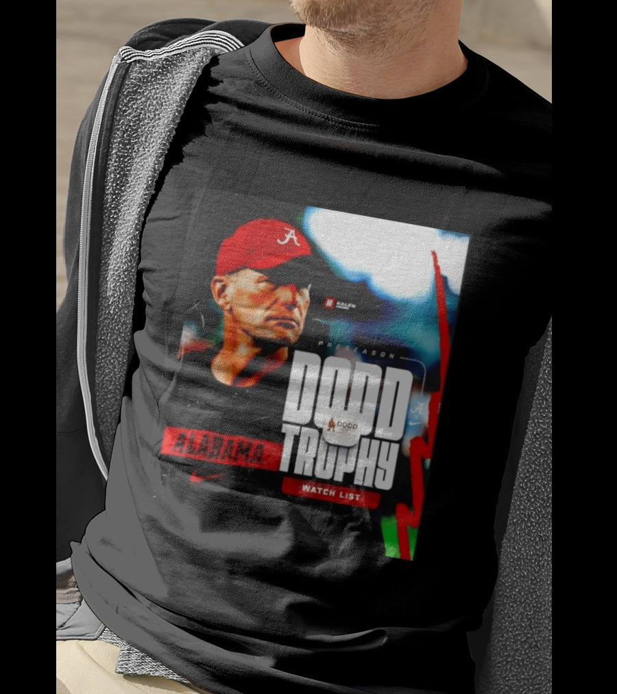 Alabama Crimson Tide Preseason Dodd Trophy List Kalen DeBoer Nike T-Shirt
