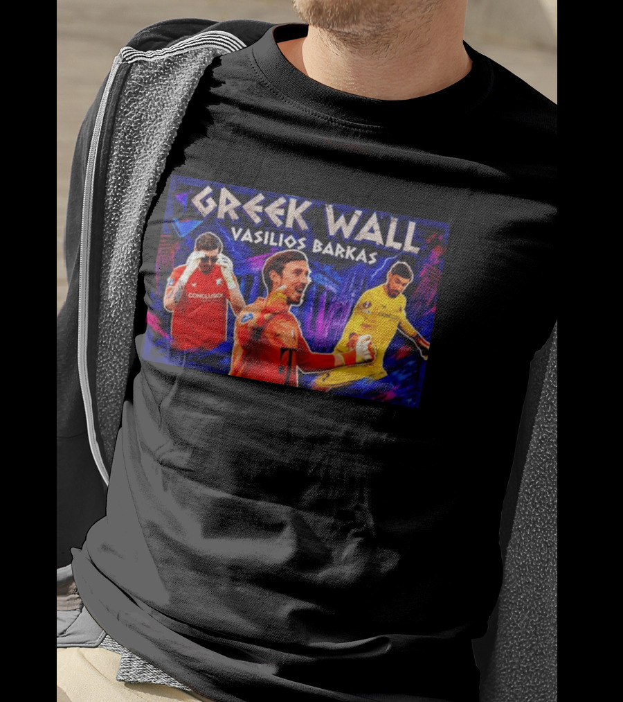 Greek Wall Vasilios Barkas Goalkeeper Collage T-Shirt