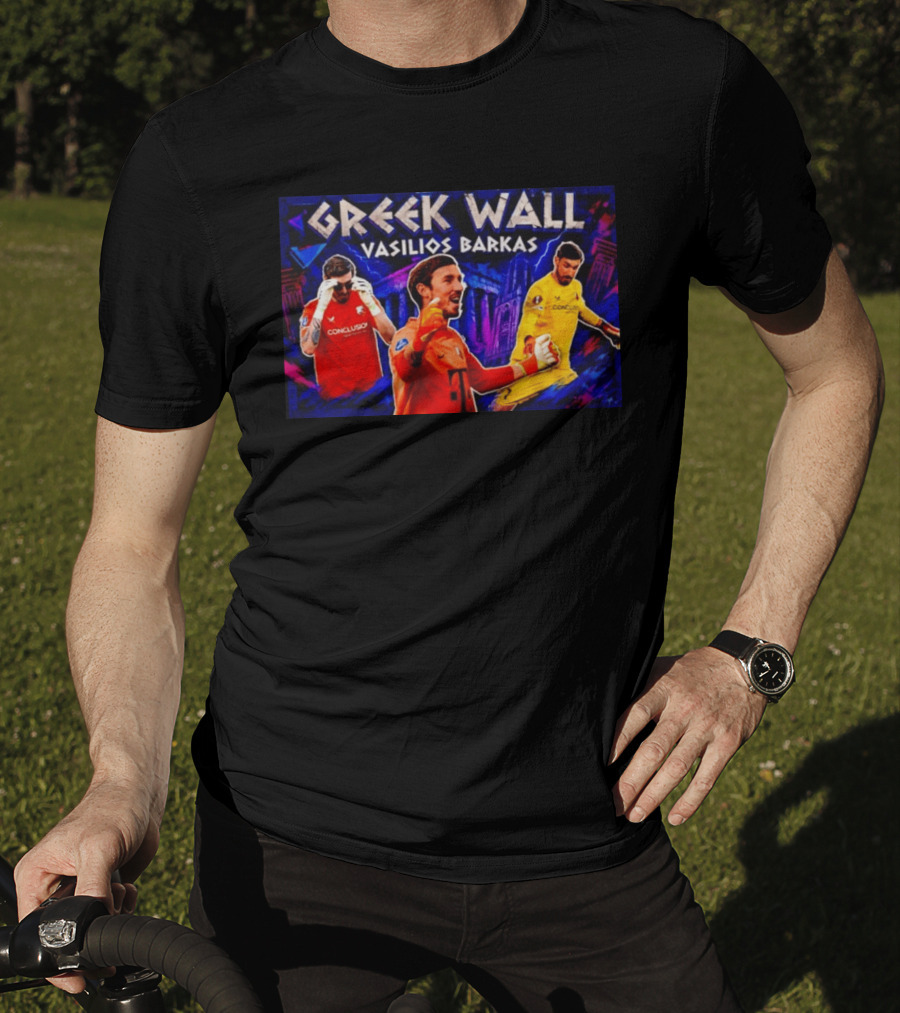 Greek Wall Vasilios Barkas Goalkeeper Collage T-Shirt