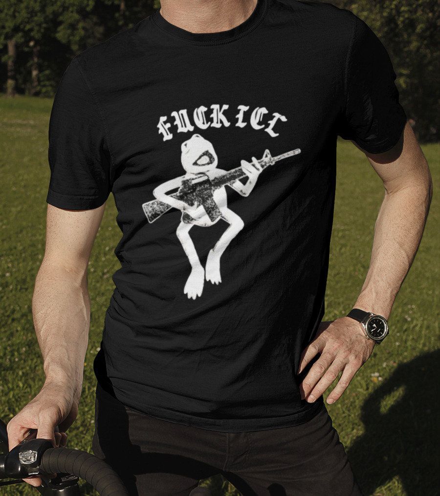 FUCKICE Kermit Frog United Snakes Meme T-Shirt