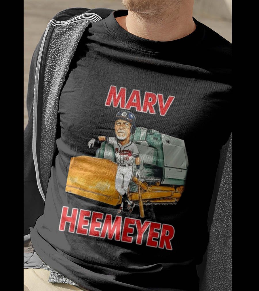 Marv Heemeyer Braves Player And Bulldozer Combo T-Shirt